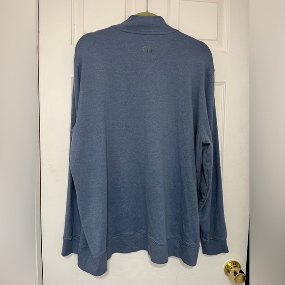 The Normal Brand Puremeso Weekend Quarter Zip in Mineral Blue Mens Size XXL - Picture 13 of 13